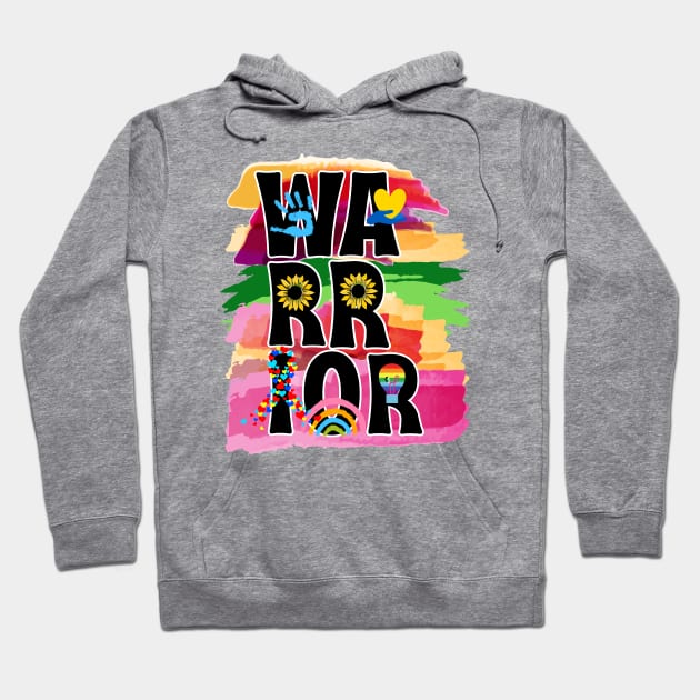 The warrior autism awareness Hoodie by TaansCreation 